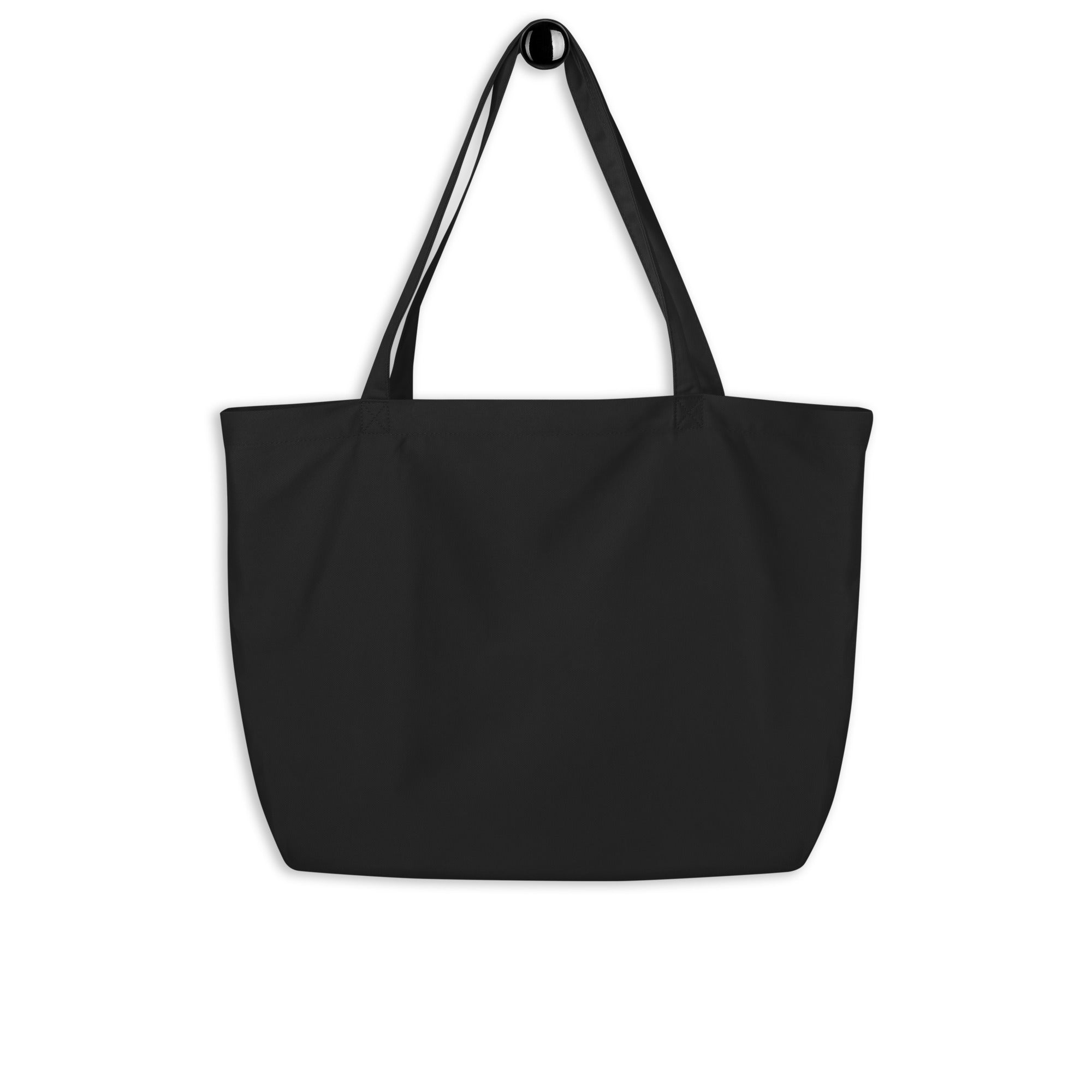 California Anime Research Club Fun Graphic Large Tote Bag-Black