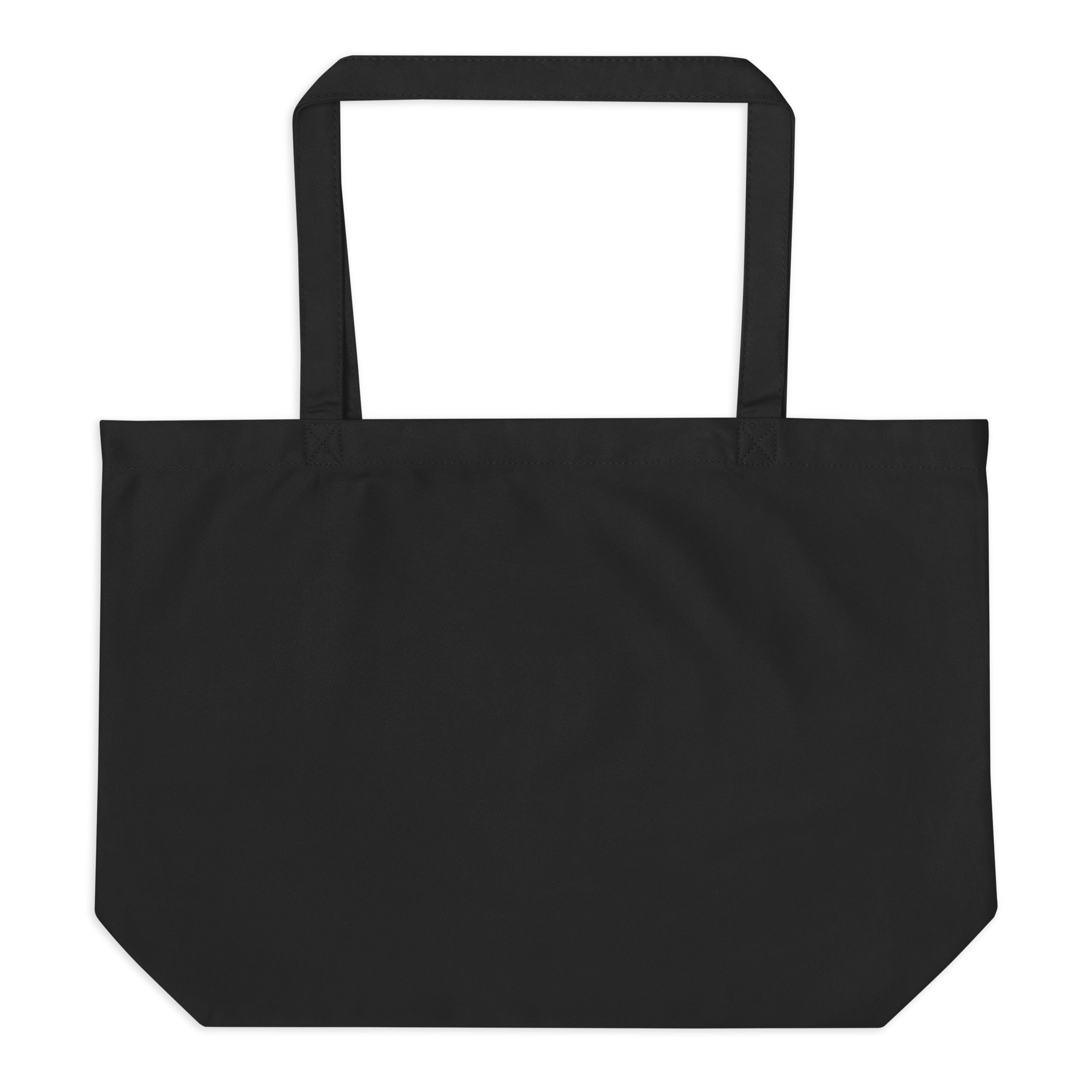 California Anime Research Club Fun Graphic Large Tote Bag-Black