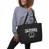 California Anime Research Club Fun Graphic Large Tote Bag-Black