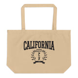 California Anime Research Club Fun Graphic Large Tote Bag-Beige