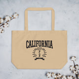 California Anime Research Club Fun Graphic Large Tote Bag-Beige