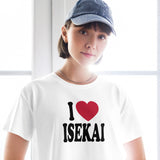I Love Isekai Fun Anime Women’s Short Sleeve Crop Top