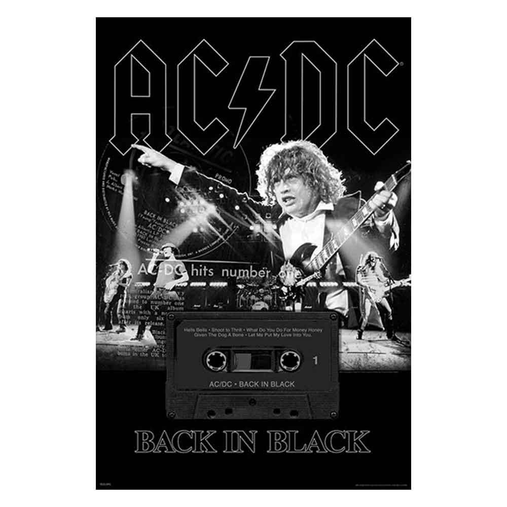 AC/DC "Back In Black" Live Poster - BUCKET POPCORN