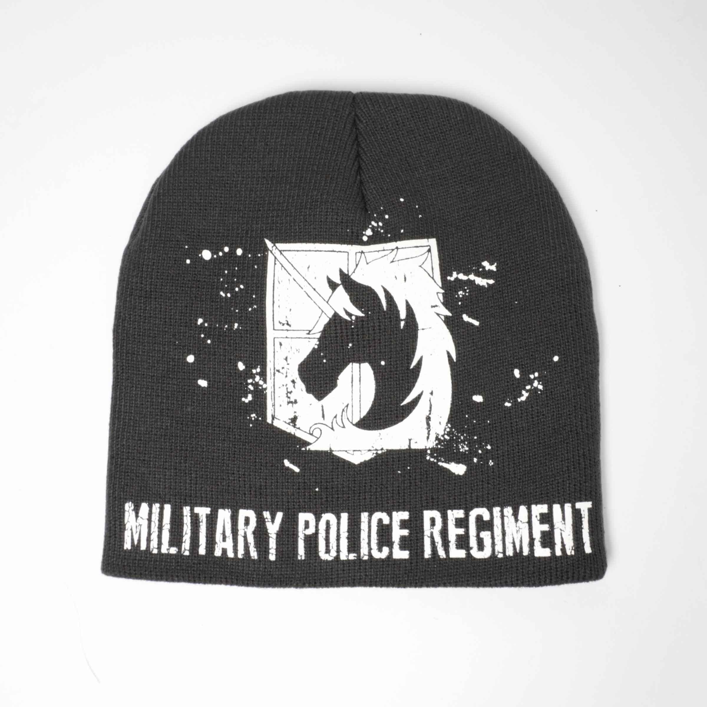 Attack On Titan Military Police Regiment Symbol Unfold Beanie - BUCKET POPCORN