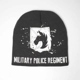 Attack On Titan Military Police Regiment Symbol Unfold Beanie - BUCKET POPCORN