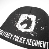 Attack On Titan Military Police Regiment Symbol Unfold Beanie - BUCKET POPCORN