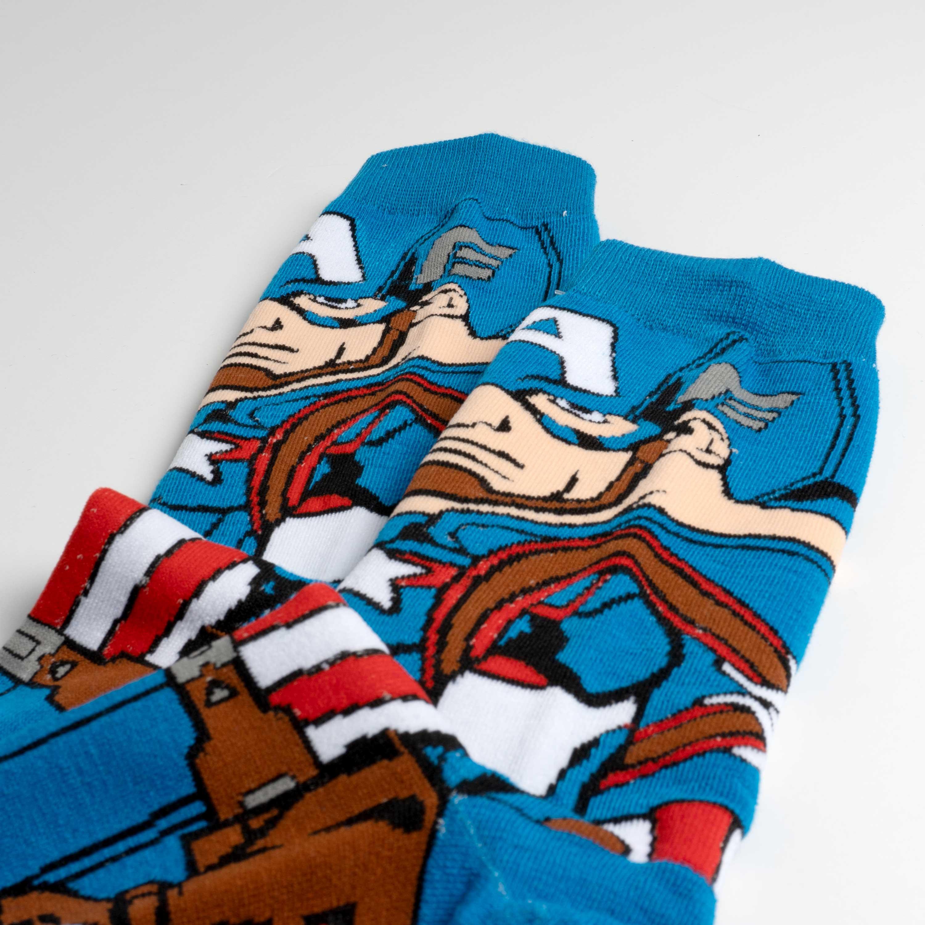Avengers Endgame Captain America 360 Character Socks - BUCKET POPCORN