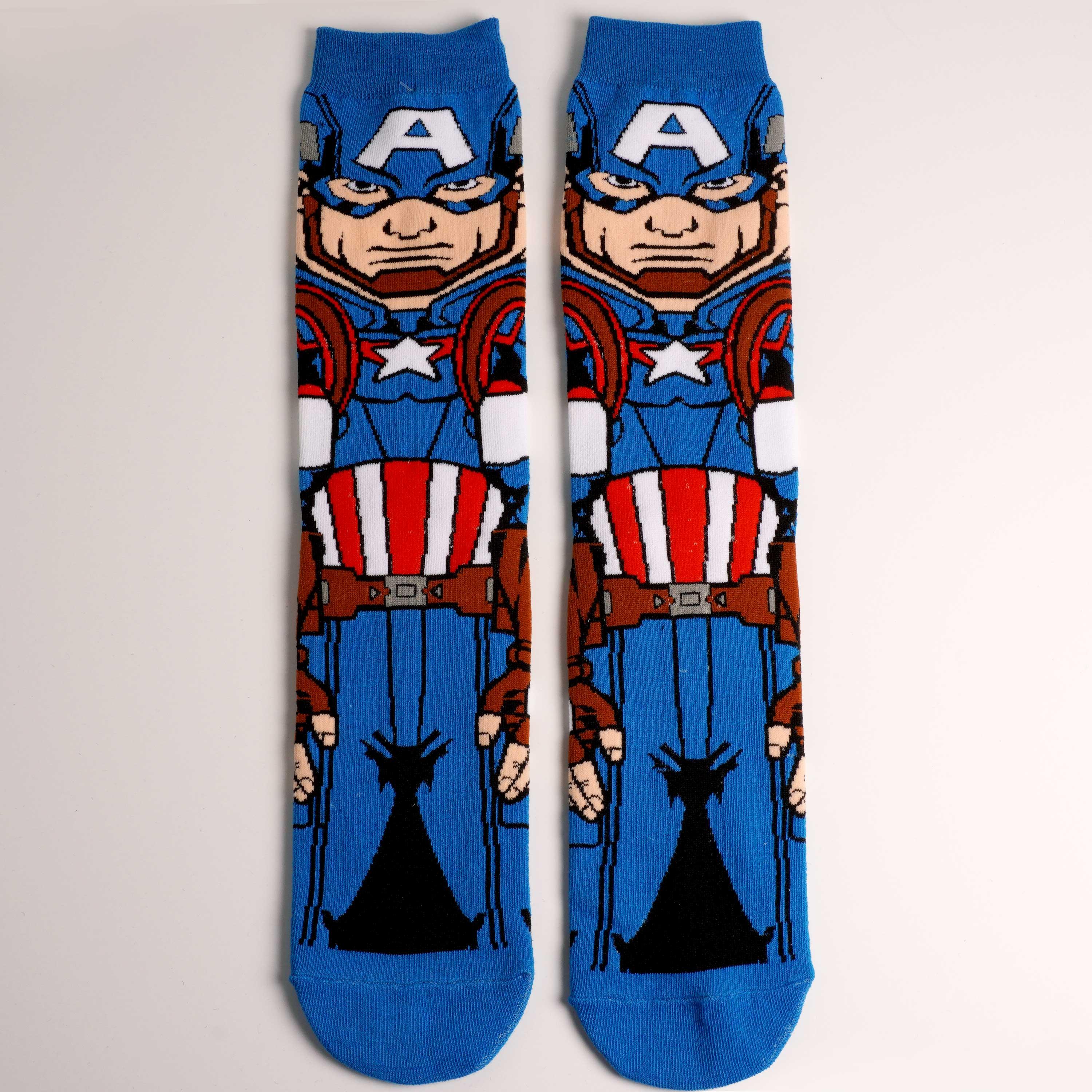 Avengers Endgame Captain America 360 Character Socks - BUCKET POPCORN