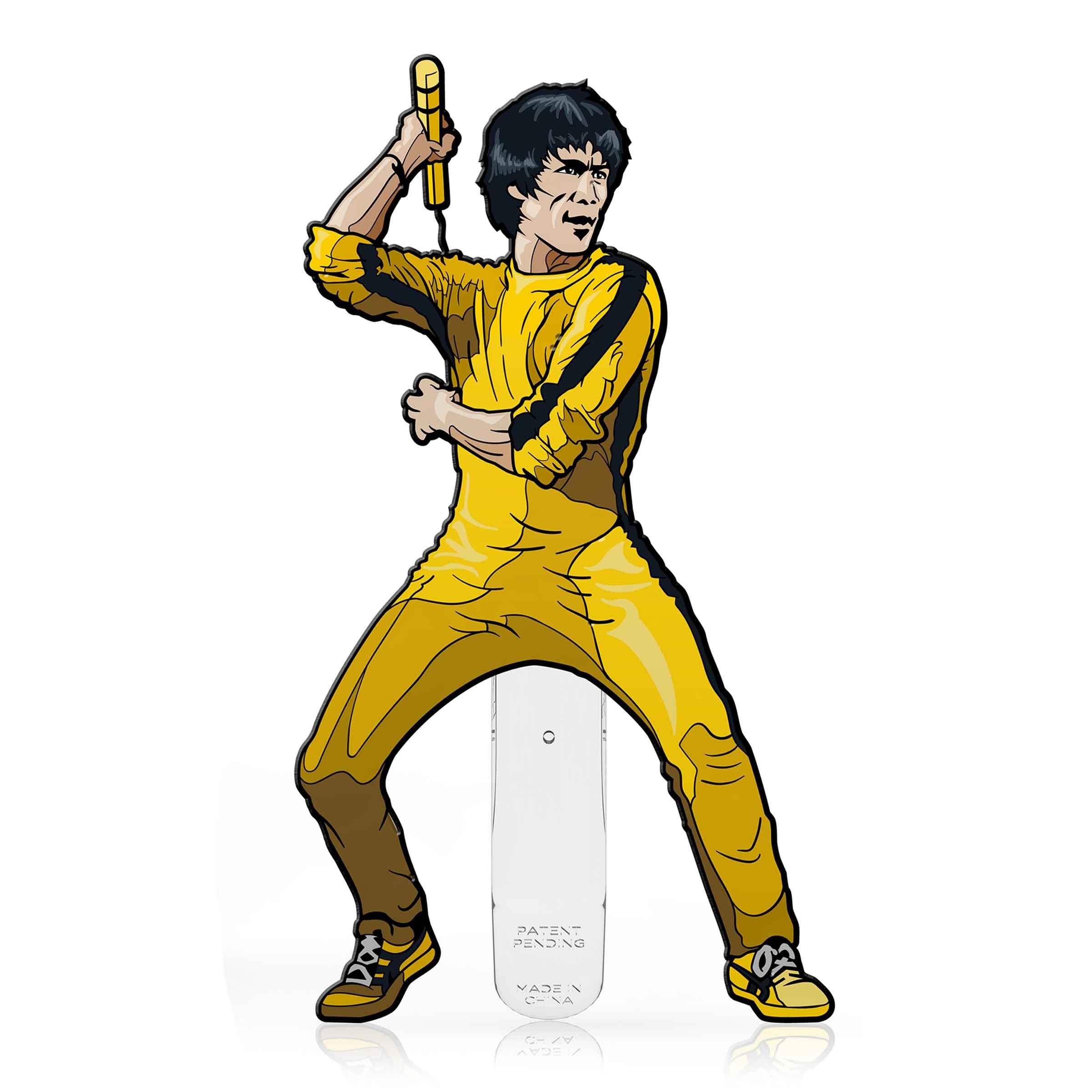 Bruce Lee FiGPiN #371 Classic Enamel Pin - BUCKET POPCORN