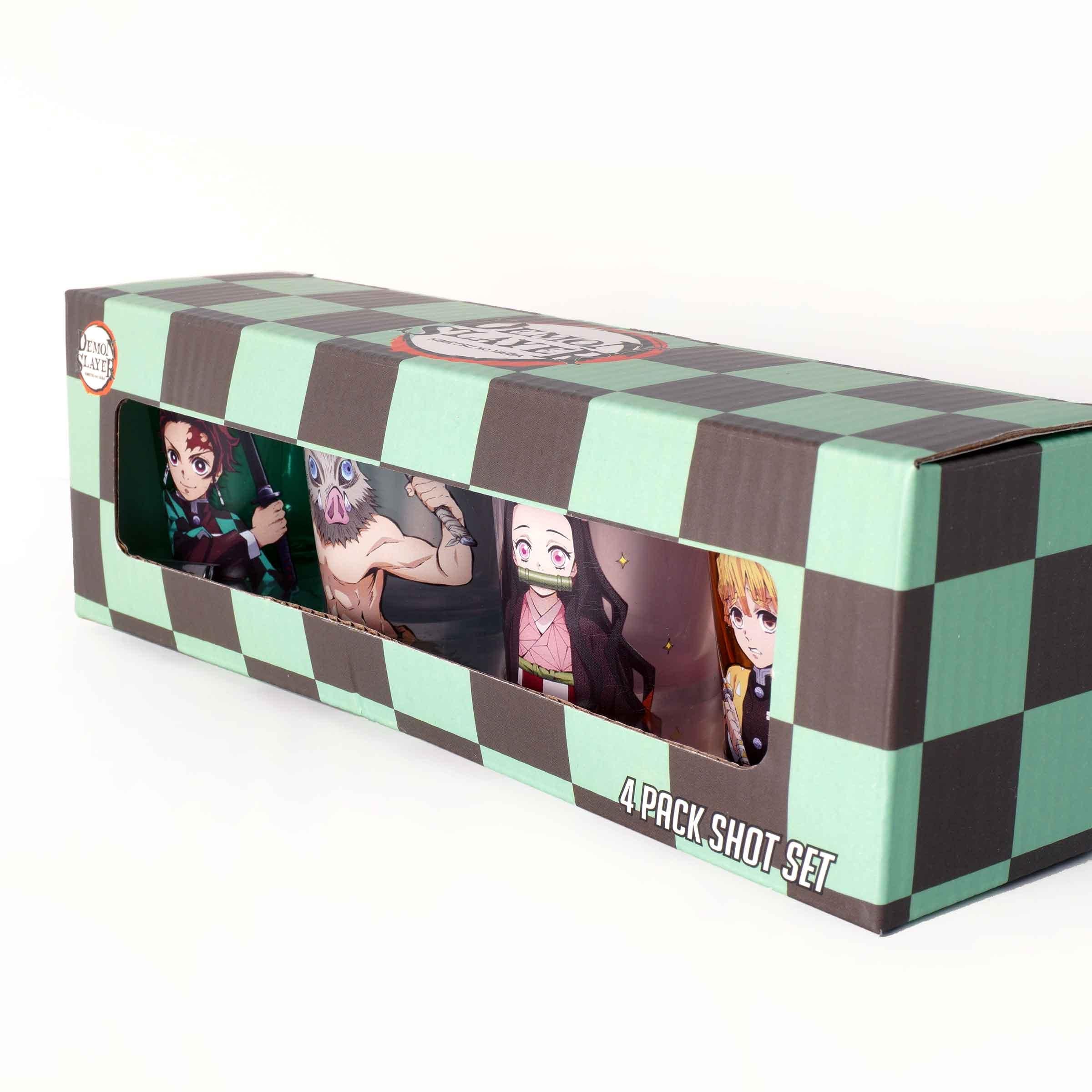 Demon Slayer 4-Pack Character Mini Shot Glass Set - BUCKET POPCORN