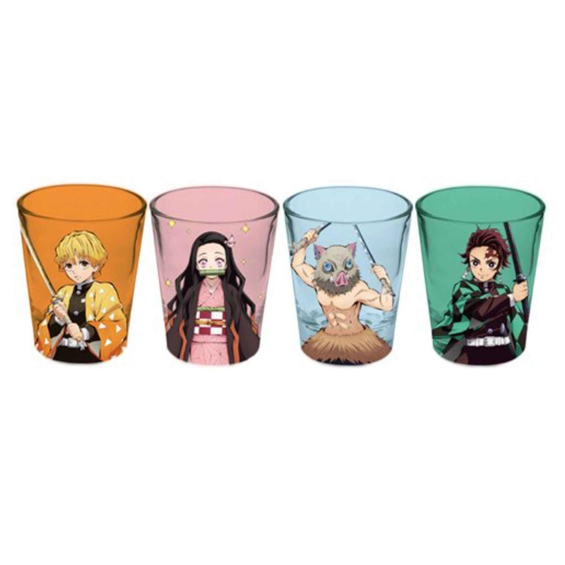 Demon Slayer 4-Pack Character Mini Shot Glass Set - BUCKET POPCORN