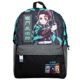 Demon Slayer Tanjiro Kamado Kimono Checker Character Backpack - BUCKET POPCORN