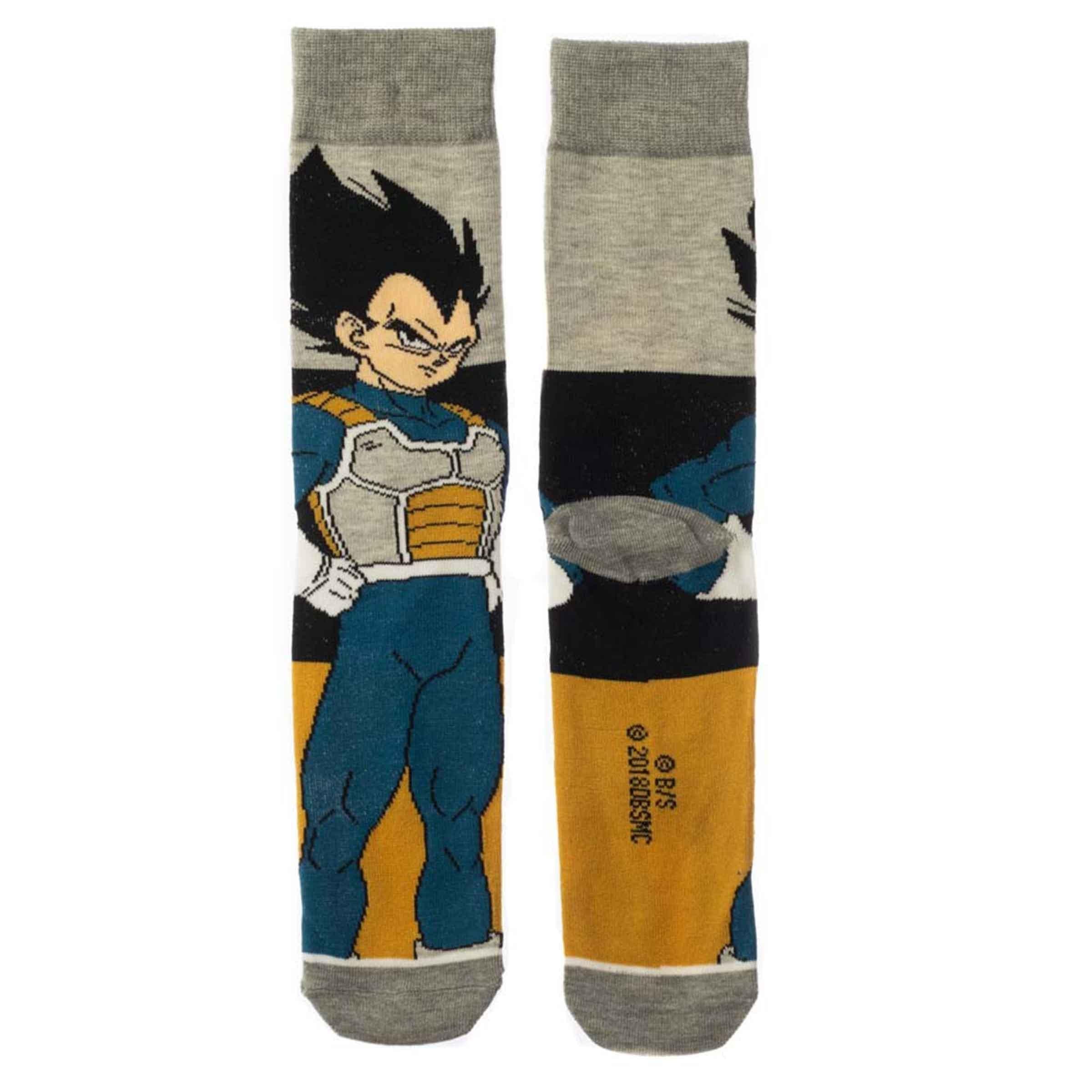 Dragon Ball Z Character and Symbol Men's Crew Socks 5 pc Set - BUCKET POPCORN