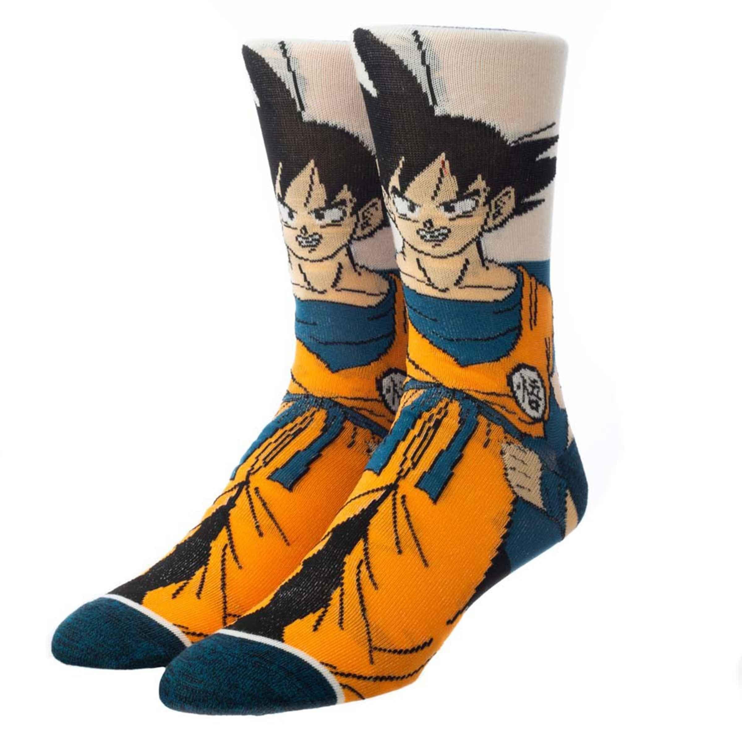 Dragon Ball Z Character and Symbol Men's Crew Socks 5 pc Set - BUCKET POPCORN