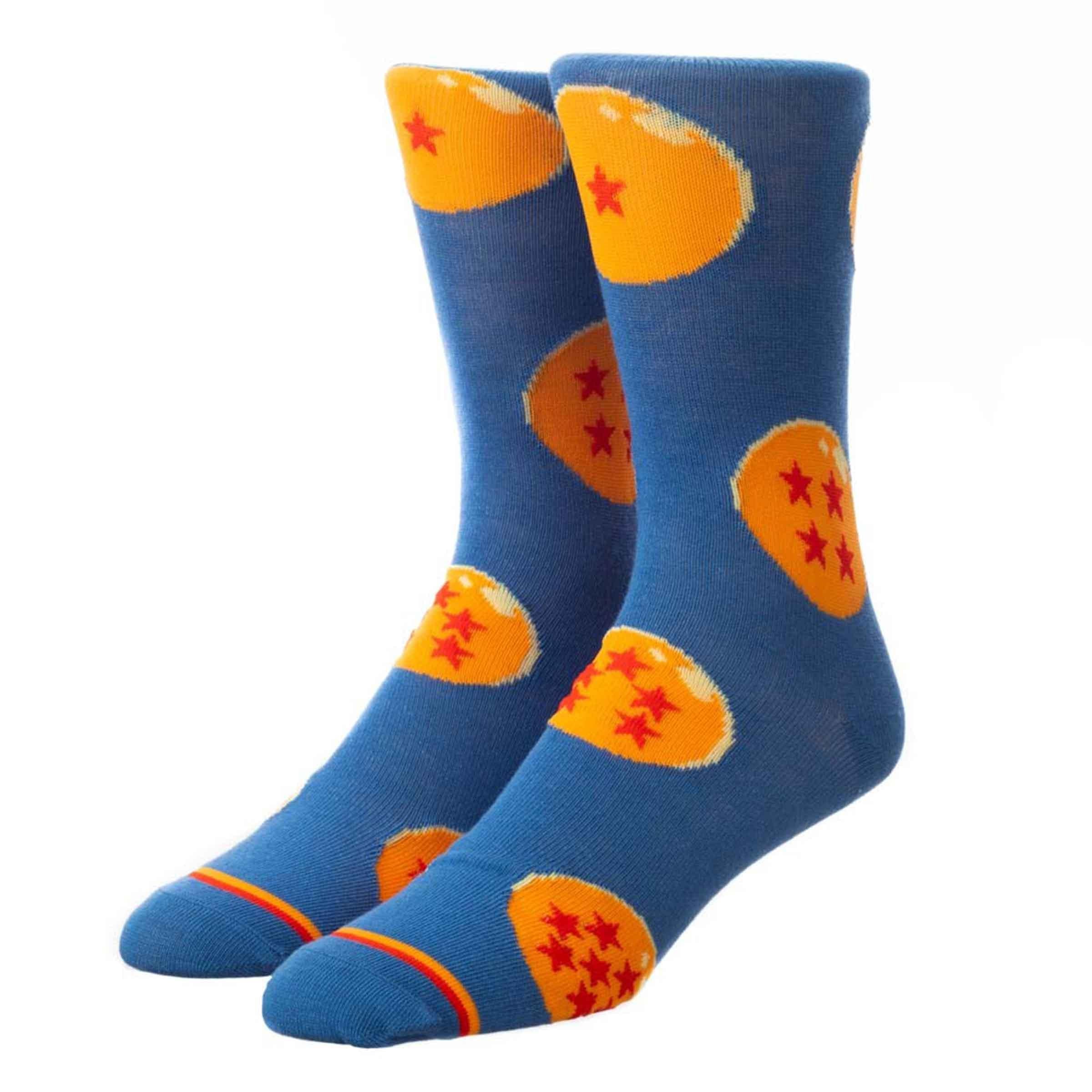 Dragon Ball Z Character and Symbol Men's Crew Socks 5 pc Set - BUCKET POPCORN