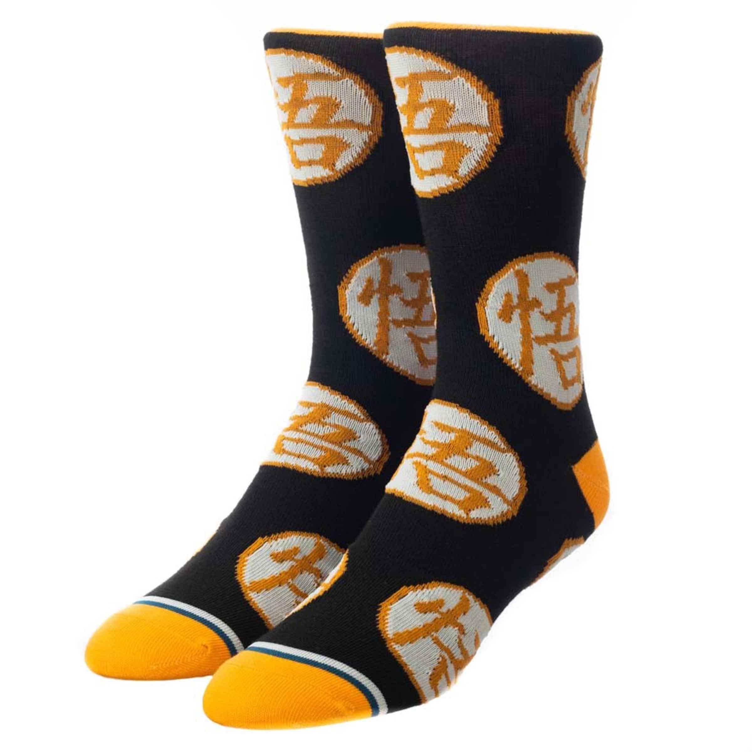 Dragon Ball Z Character and Symbol Men's Crew Socks 5 pc Set - BUCKET POPCORN