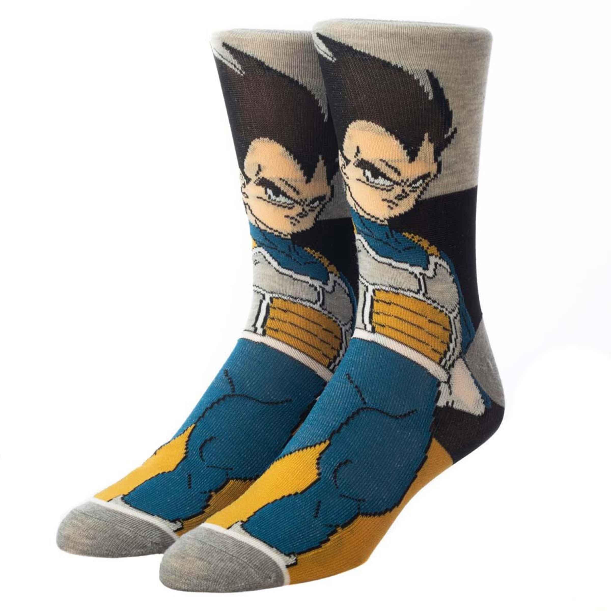 Dragon Ball Z Character and Symbol Men's Crew Socks 5 pc Set - BUCKET POPCORN