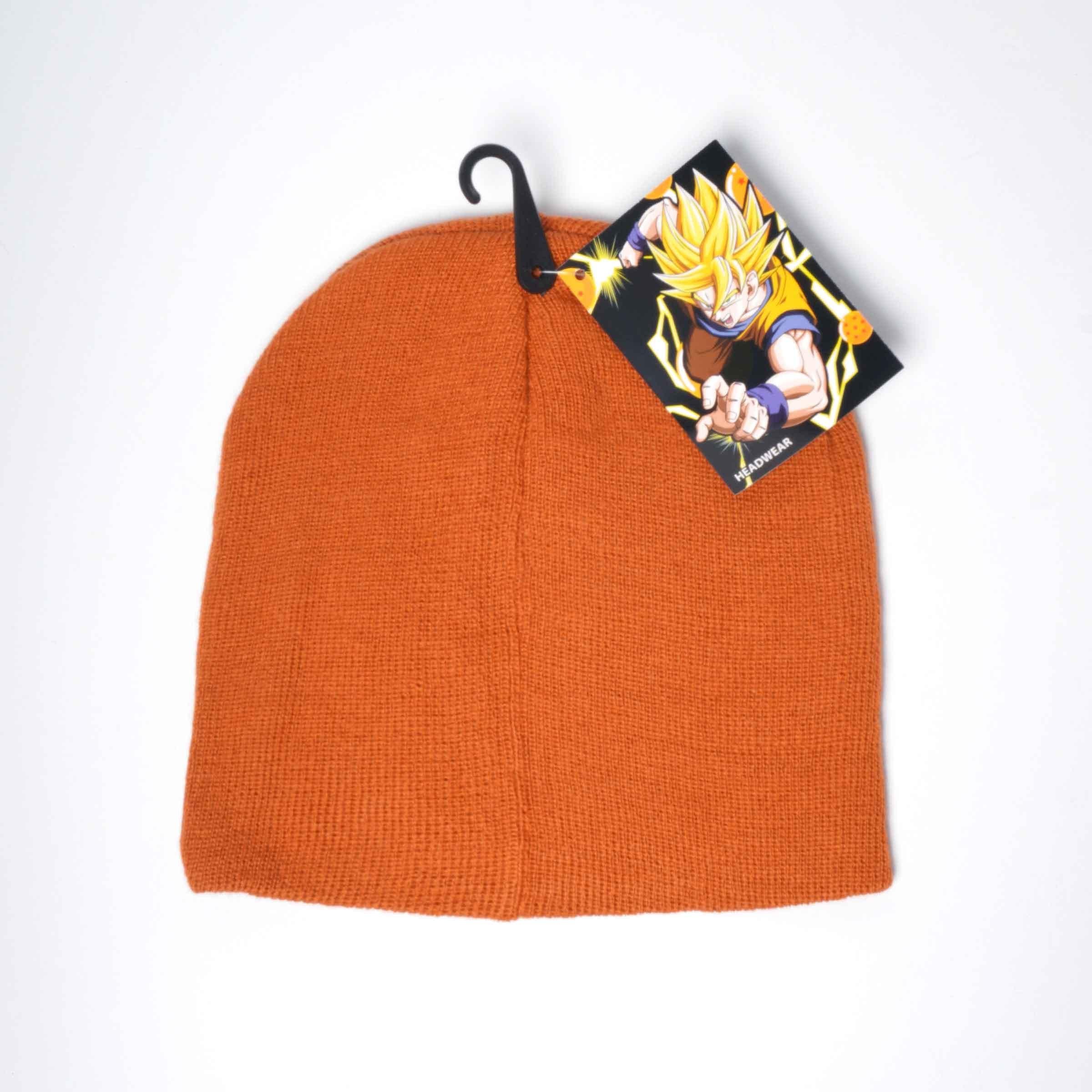 Dragon Ball Z Goku Symbol Embroidered Orange Beanie - BUCKET POPCORN