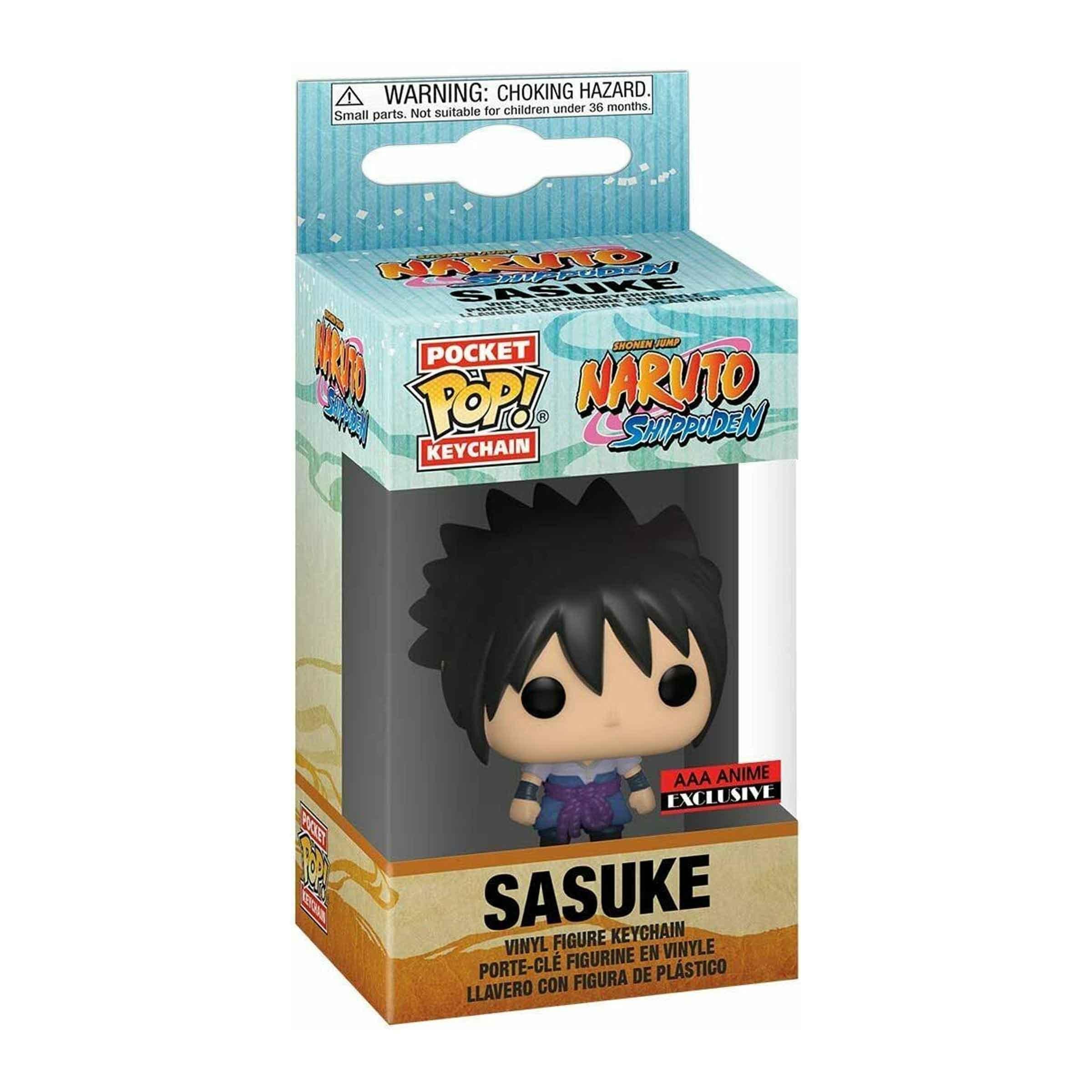 Naruto Shippuden Sasuke Uchiha Pocket Pop! Keychain AAA Exclusive - BUCKET POPCORN