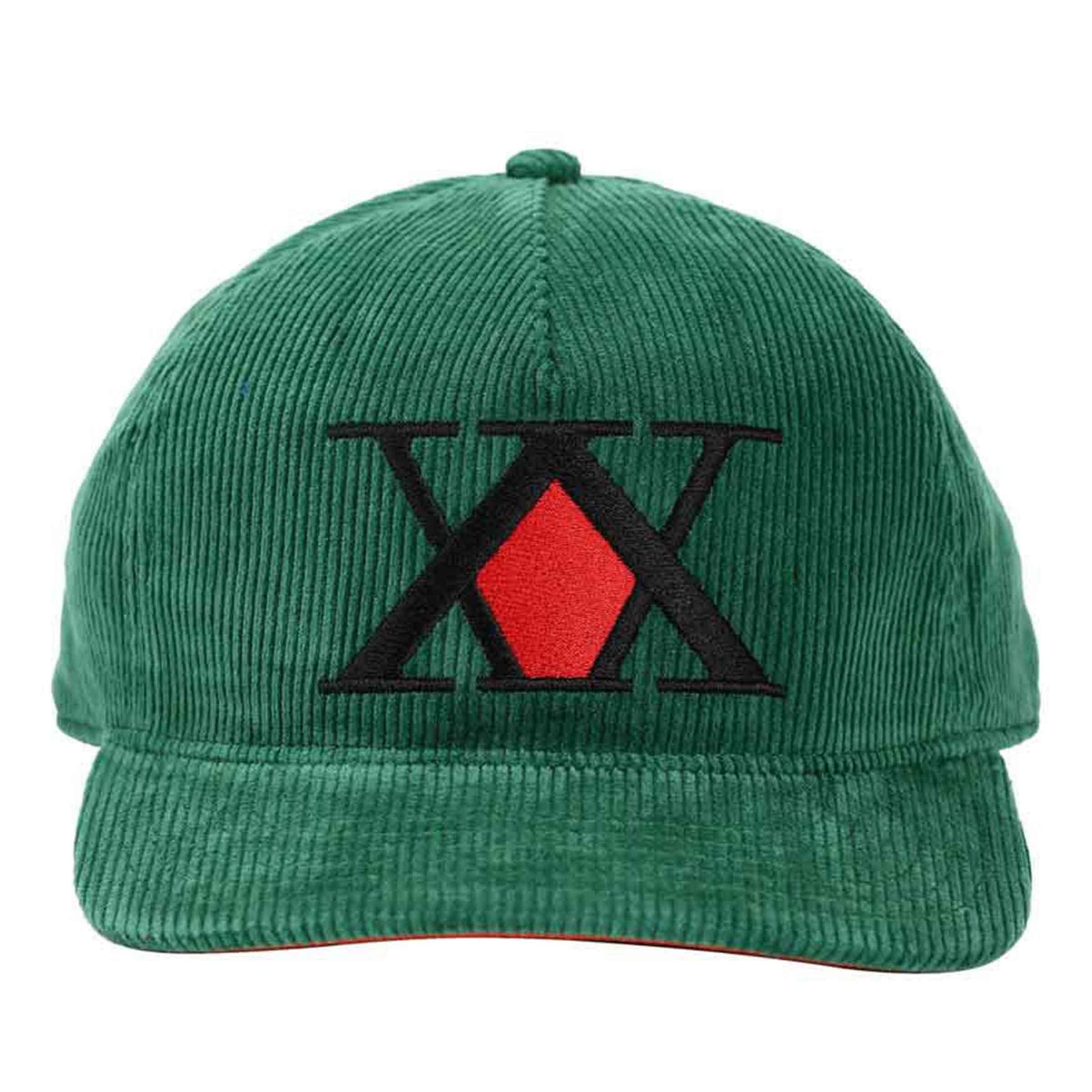 Hunter x Hunter Hunter's Association Logo Embroidered Corduroy Baseball Cap - BUCKET POPCORN