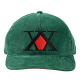Hunter x Hunter Hunter's Association Logo Embroidered Corduroy Baseball Cap - BUCKET POPCORN