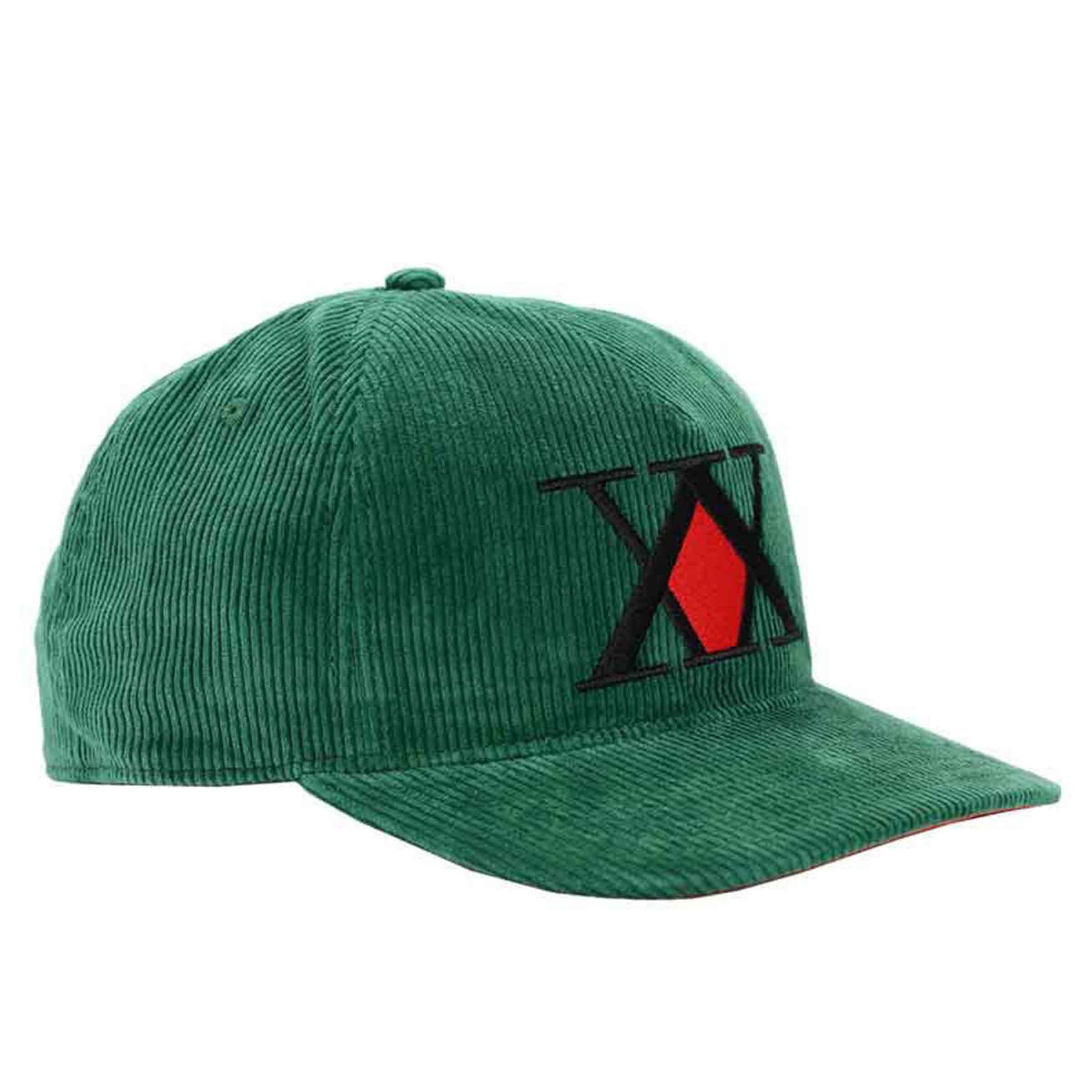 Hunter x Hunter Hunter's Association Logo Embroidered Corduroy Baseball Cap - BUCKET POPCORN