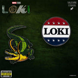 Loki President Loki Button and Alligator Loki Enamel Pin 2-Pack Set - BUCKET POPCORN
