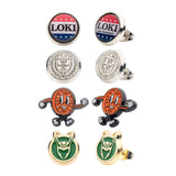 Loki Stud Earrings 4-Pair-Pack