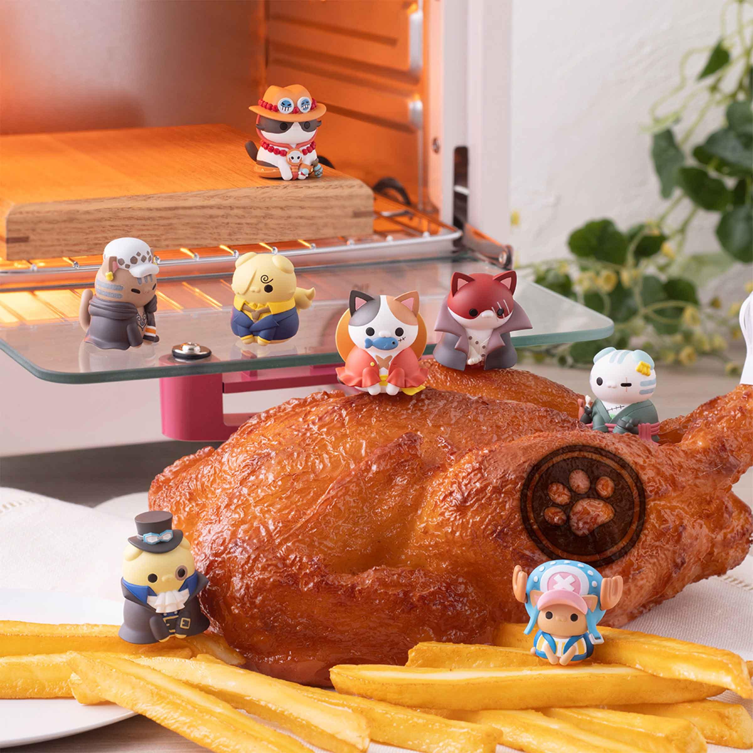 Mega Cat Project NyanPieceNyan! Vol 1 Mini Figure Set - BUCKET POPCORN