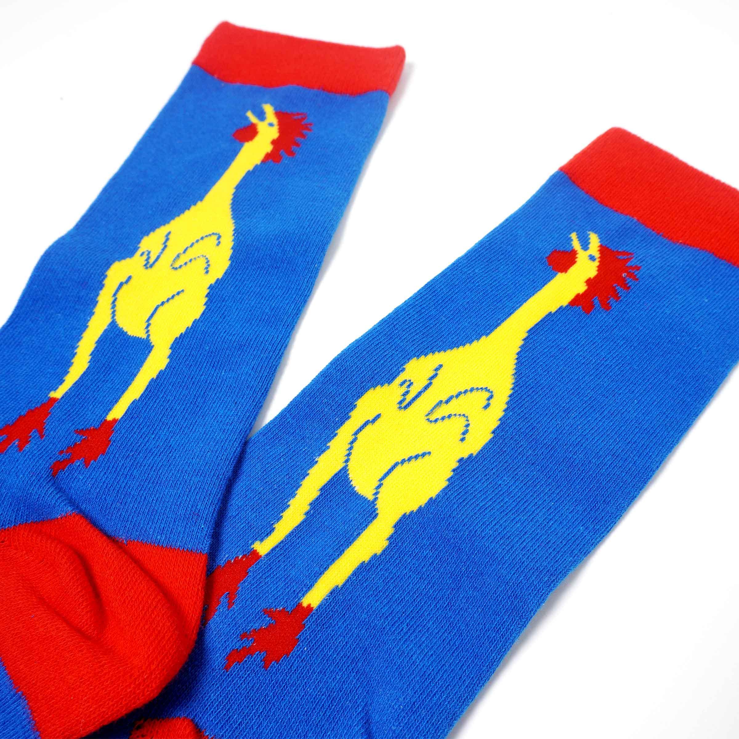 Men's Rubber Chicken Funny Socks - BUCKET POPCORN