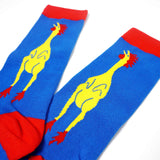 Men's Rubber Chicken Funny Socks - BUCKET POPCORN