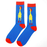 Men's Rubber Chicken Funny Socks - BUCKET POPCORN
