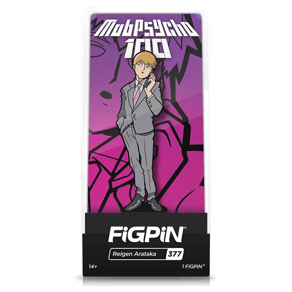 Mob Psycho 100 Reigen Arataka FiGPiN #377 | Classic Enamel Pin - BUCKET POPCORN