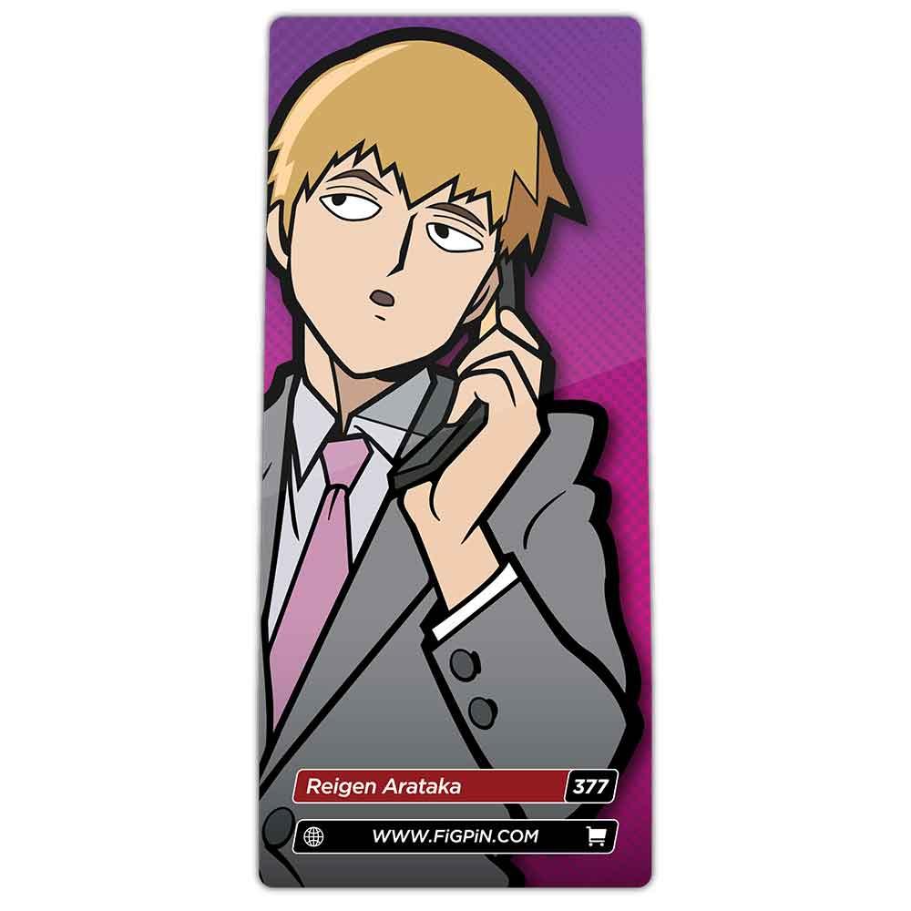 Mob Psycho 100 Reigen Arataka FiGPiN #377 | Classic Enamel Pin - BUCKET POPCORN