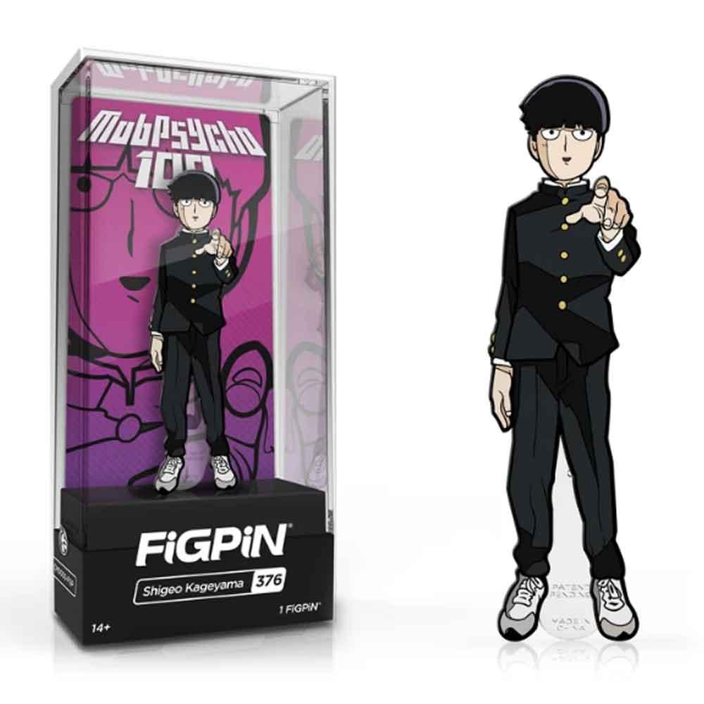 Mob Psycho 100 Shigeo Kageyama FiGPiN #376 | Classic Enamel Pin - BUCKET POPCORN
