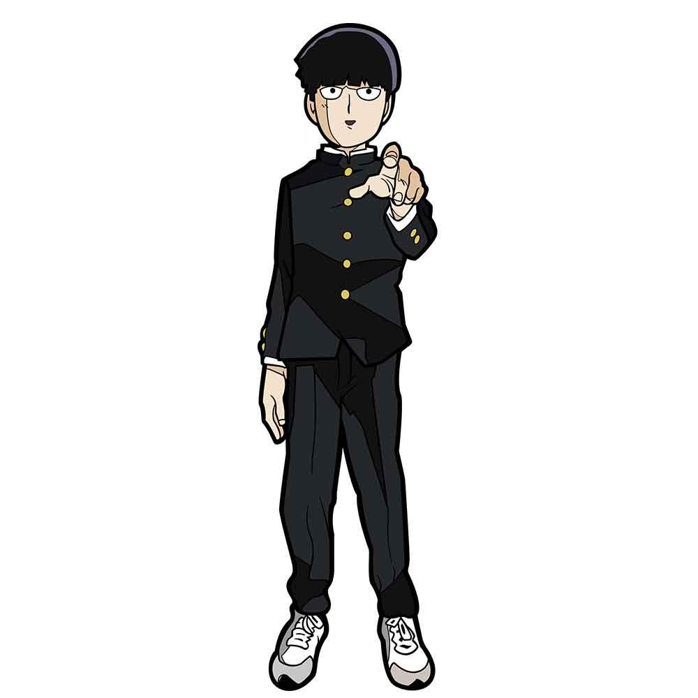 Mob Psycho 100 Shigeo Kageyama FiGPiN #376 | Classic Enamel Pin - BUCKET POPCORN