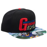 Mobile Suit Gundam Sublimated Bill Snapback - BUCKET POPCORN