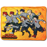 My Hero Academia Group Run Scene Sublimation Throw Blanket - BUCKET POPCORN
