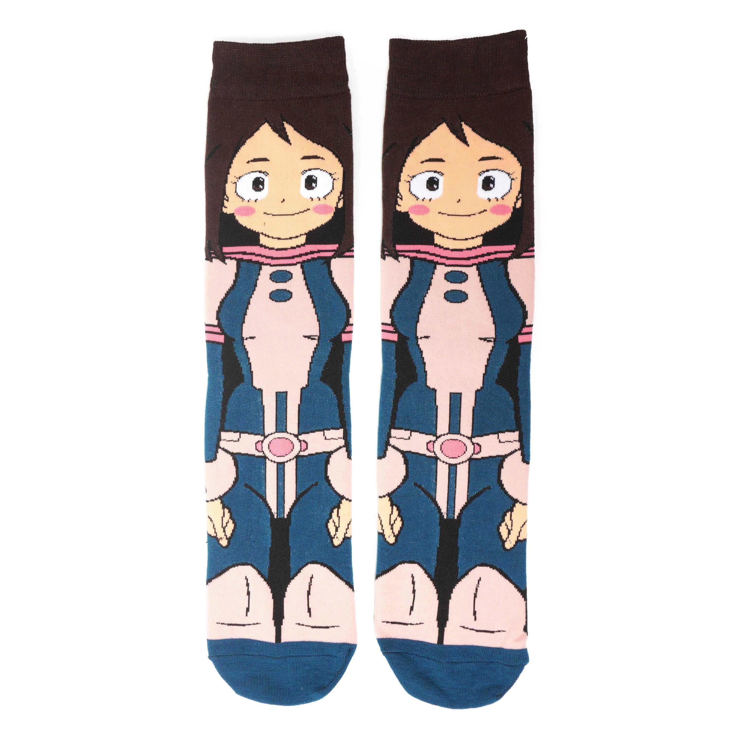 My Hero Academia Unisex Ochaco 360 Character Socks - BUCKET POPCORN