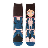 My Hero Academia Unisex Ochaco 360 Character Socks - BUCKET POPCORN
