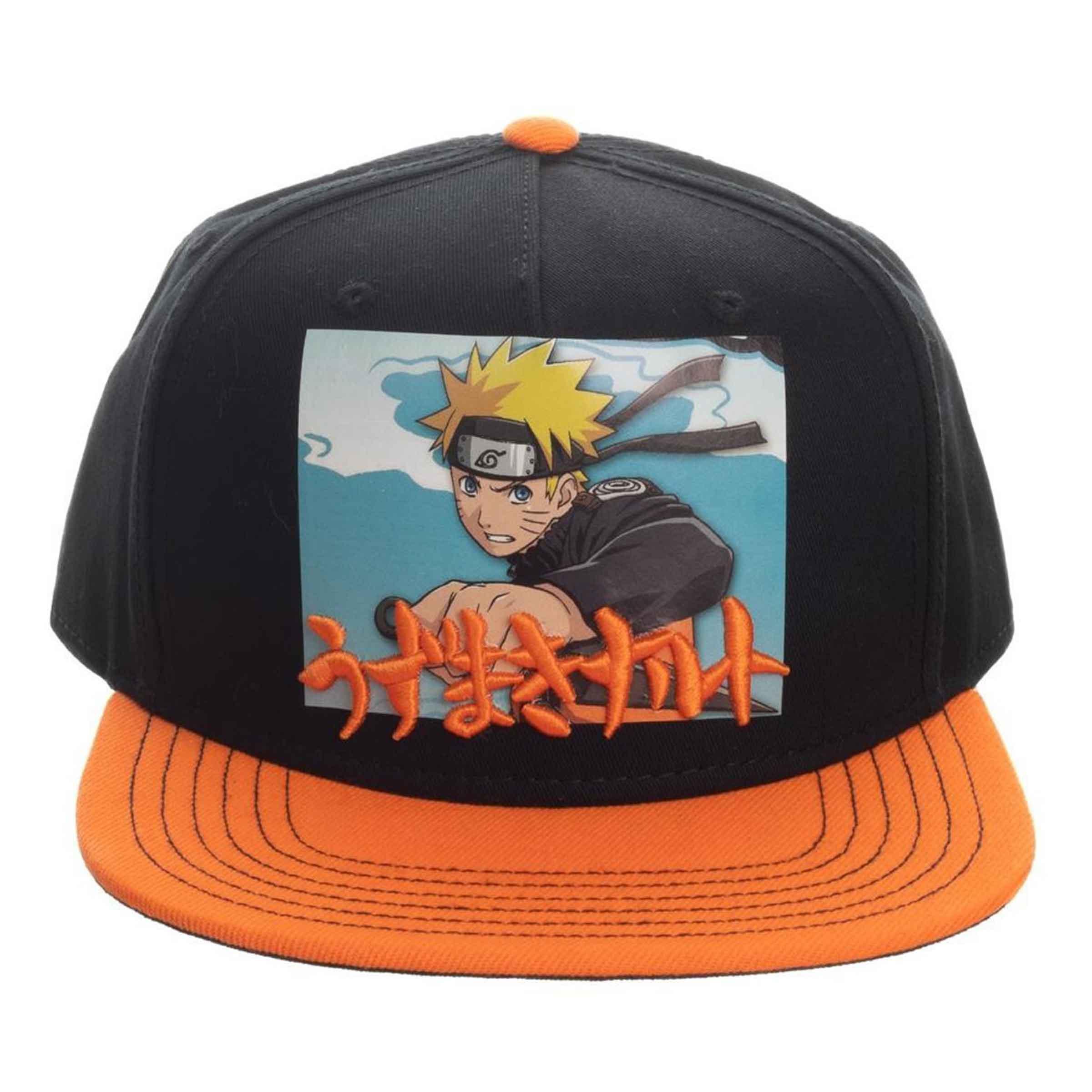 Naruto Shippuden Printed Screenshot with Embroidery Snapback Hat - BUCKET POPCORN