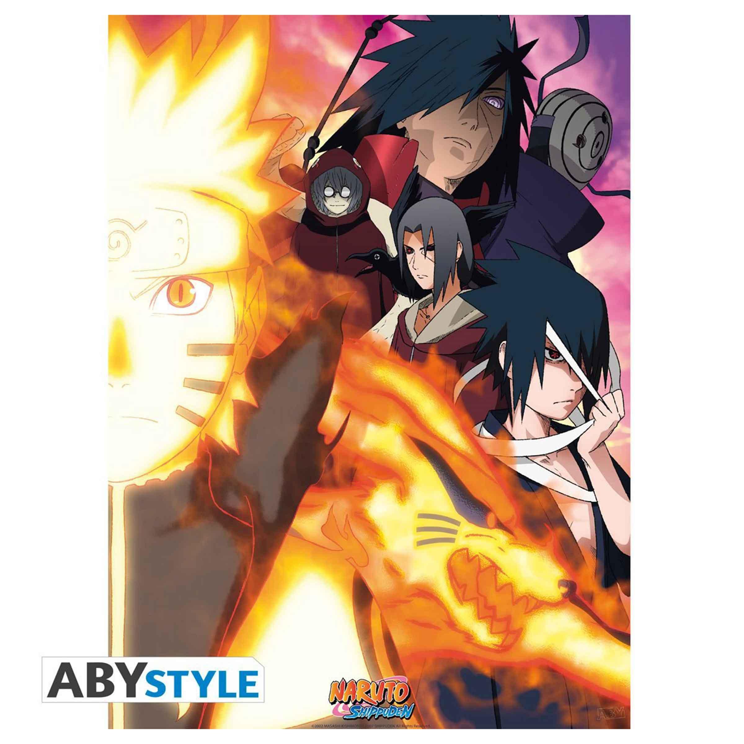 Naruto Shippuden Group Character Boxed Poster 2 Piece Set - BUCKET POPCORN