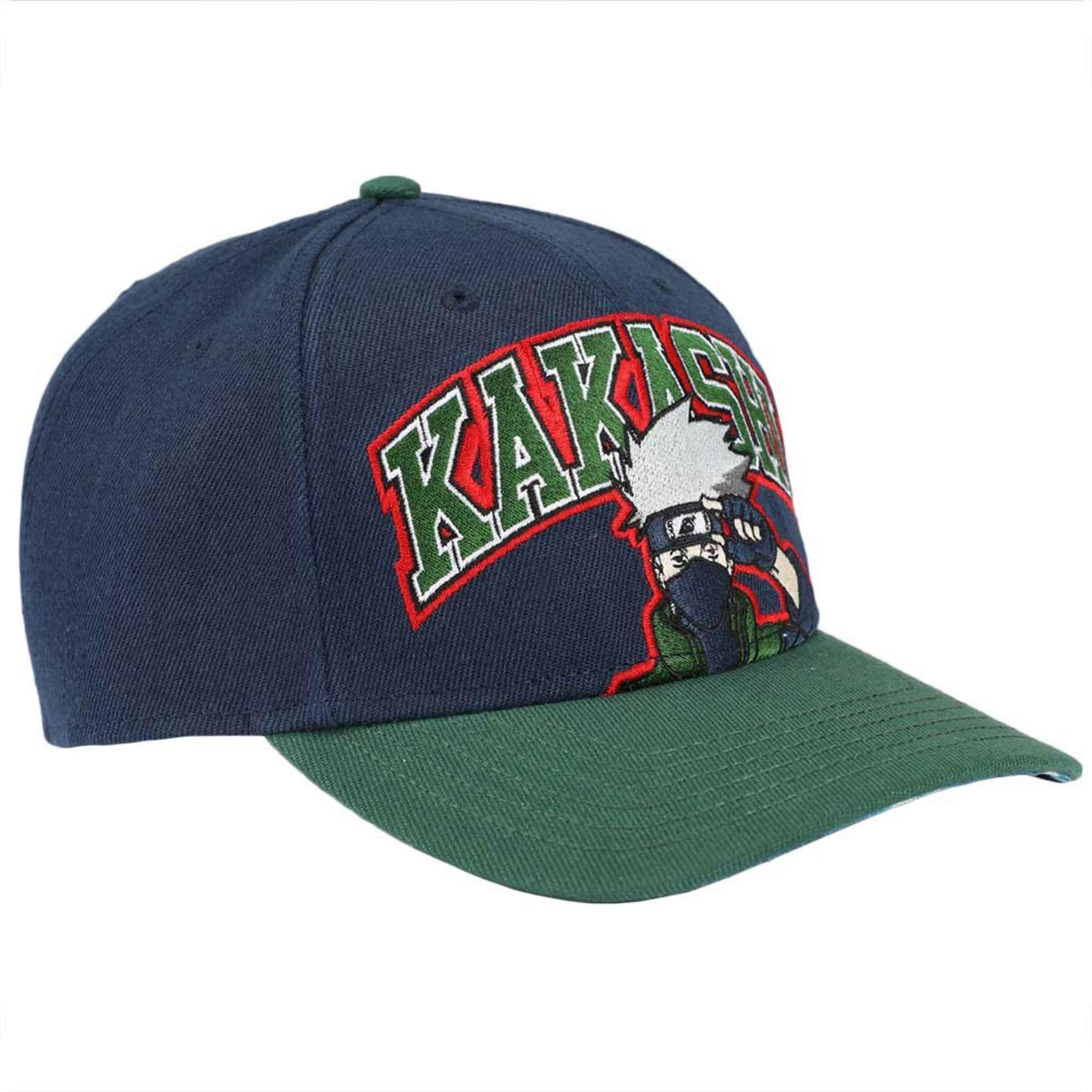 Naruto Shippuden Kakashi Hatake Character Pre-Curved Snapback - BUCKET POPCORN
