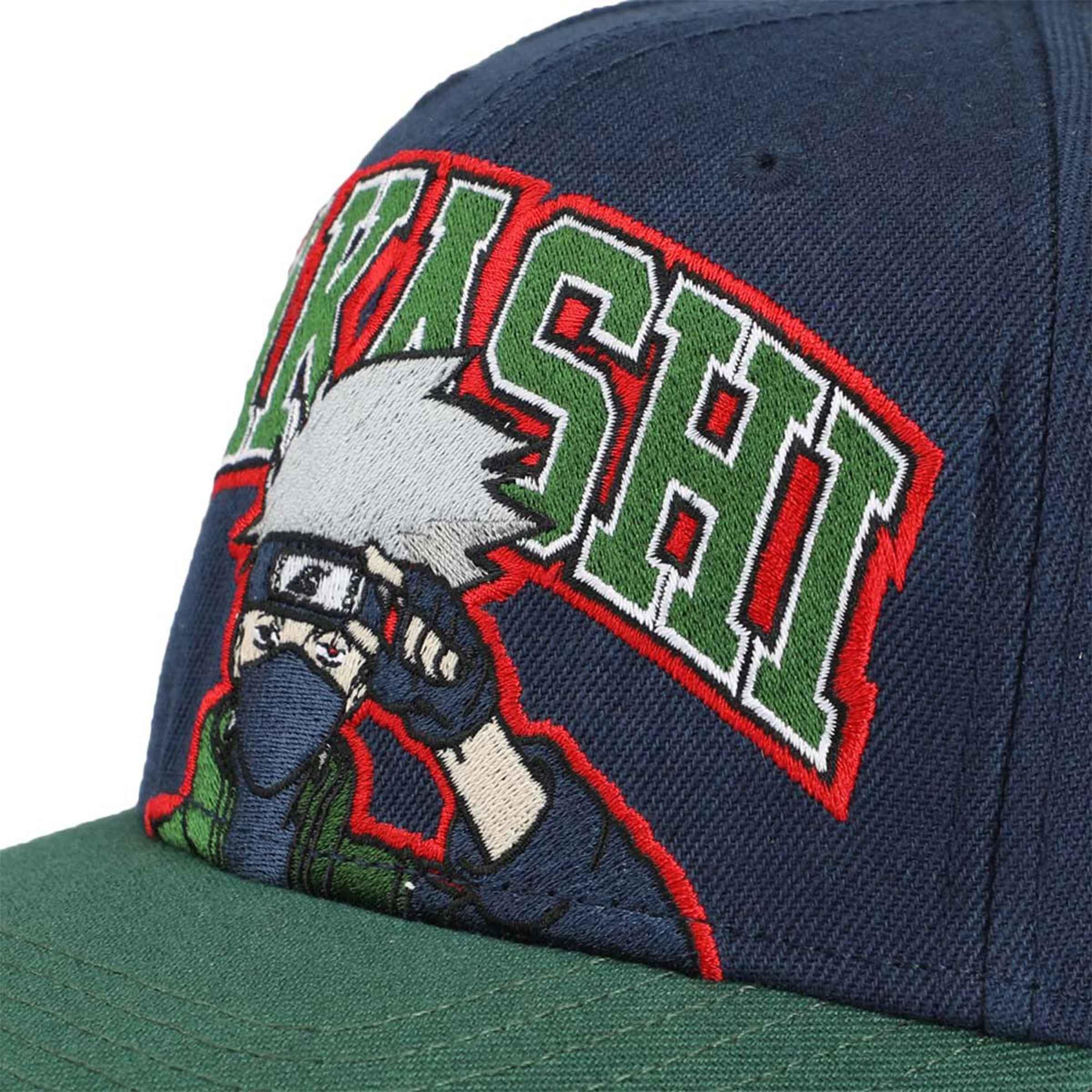 Naruto Shippuden Kakashi Hatake Character Pre-Curved Snapback - BUCKET POPCORN