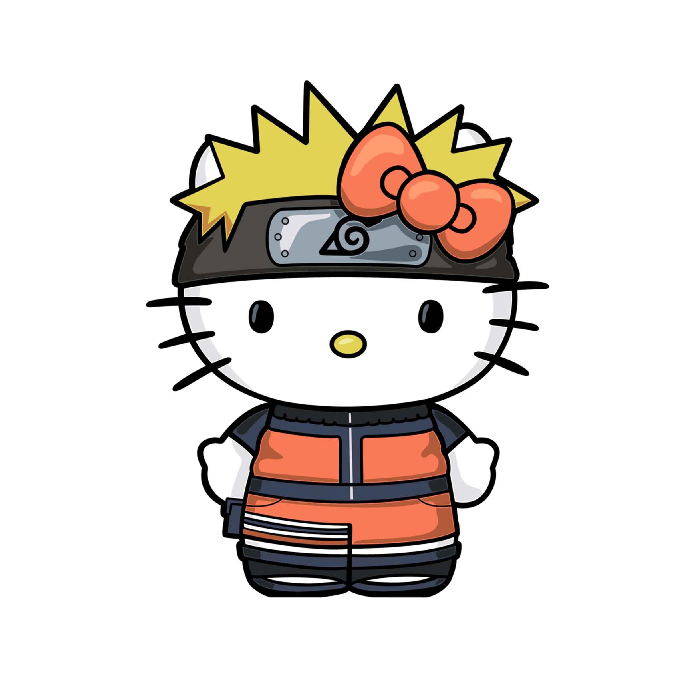 Hello Kitty Naruto FiGPiN #635 Classic Enamel Pin - BUCKET POPCORN