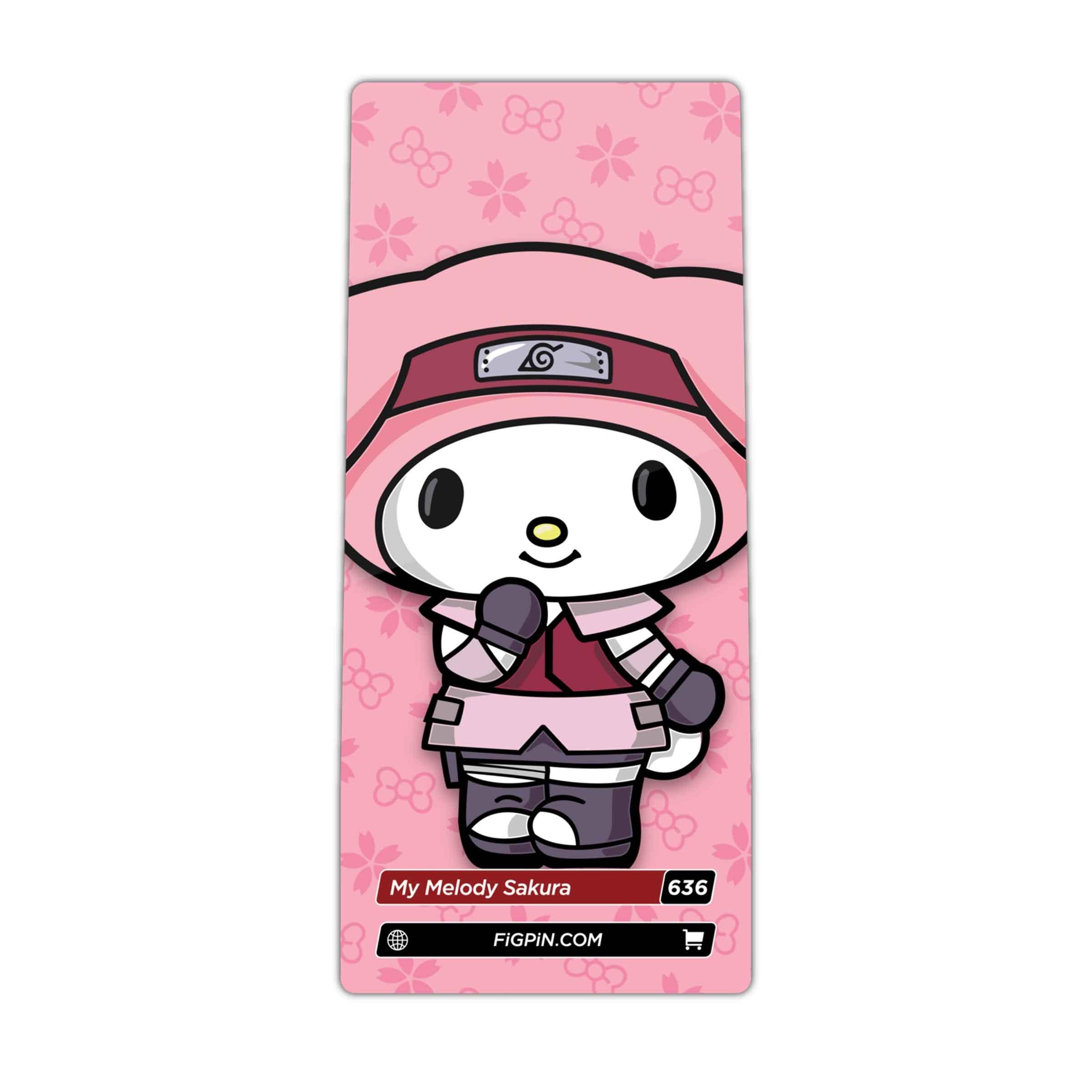 My Melody Sakura FiGPiN #636 Classic Enamel Pin - BUCKET POPCORN