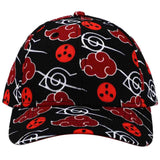 Naruto Shippuden Akatsuki Cloud All Over Print Snapback Hat - BUCKET POPCORN