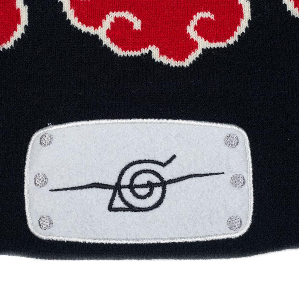 Naruto Shippuden Konoha Symbol and Akatsuki Reversible Beanie - BUCKET POPCORN