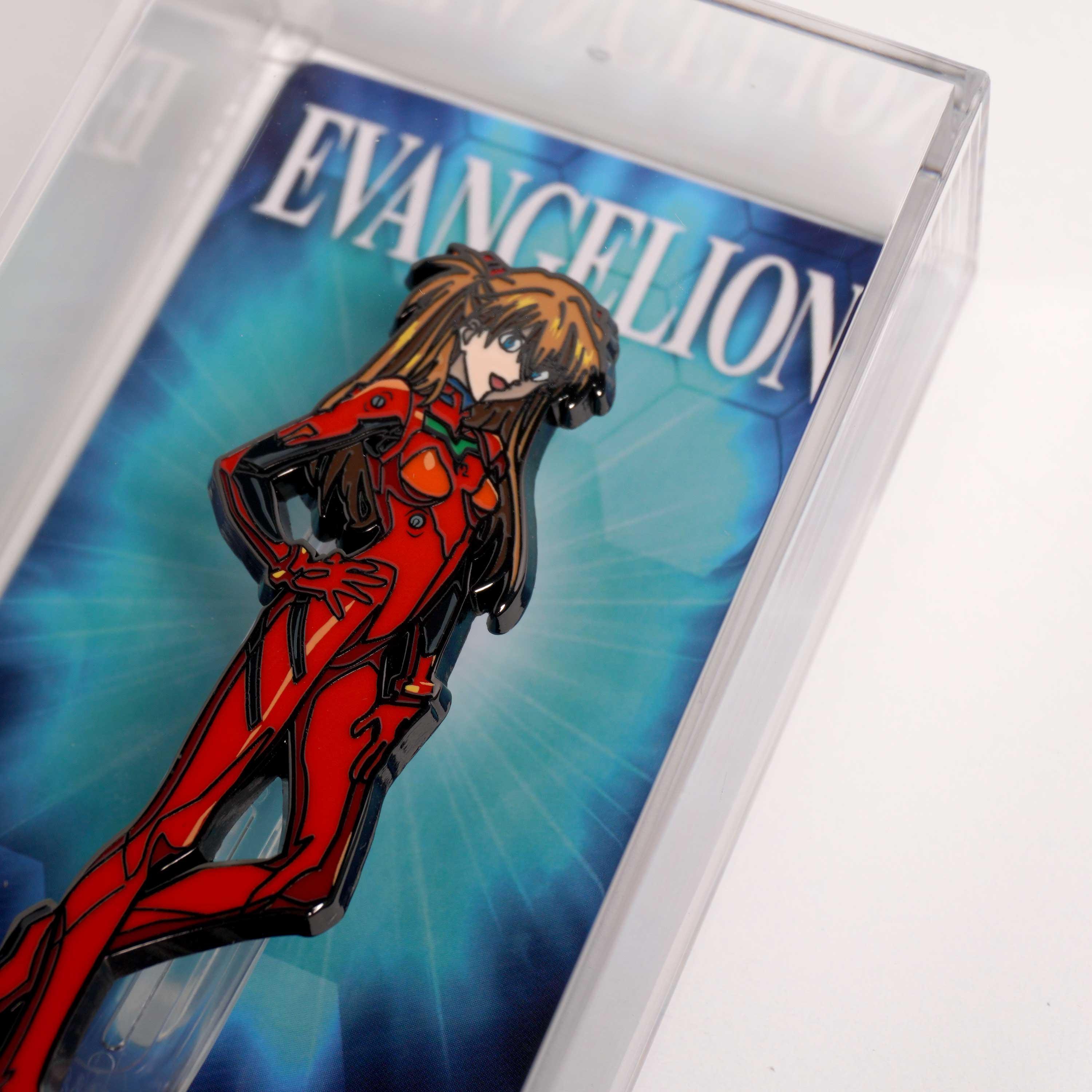 Neon Genesis Evangelion Asuka Langley FiGPiN #334 | Classic Enamel Pin - BUCKET POPCORN