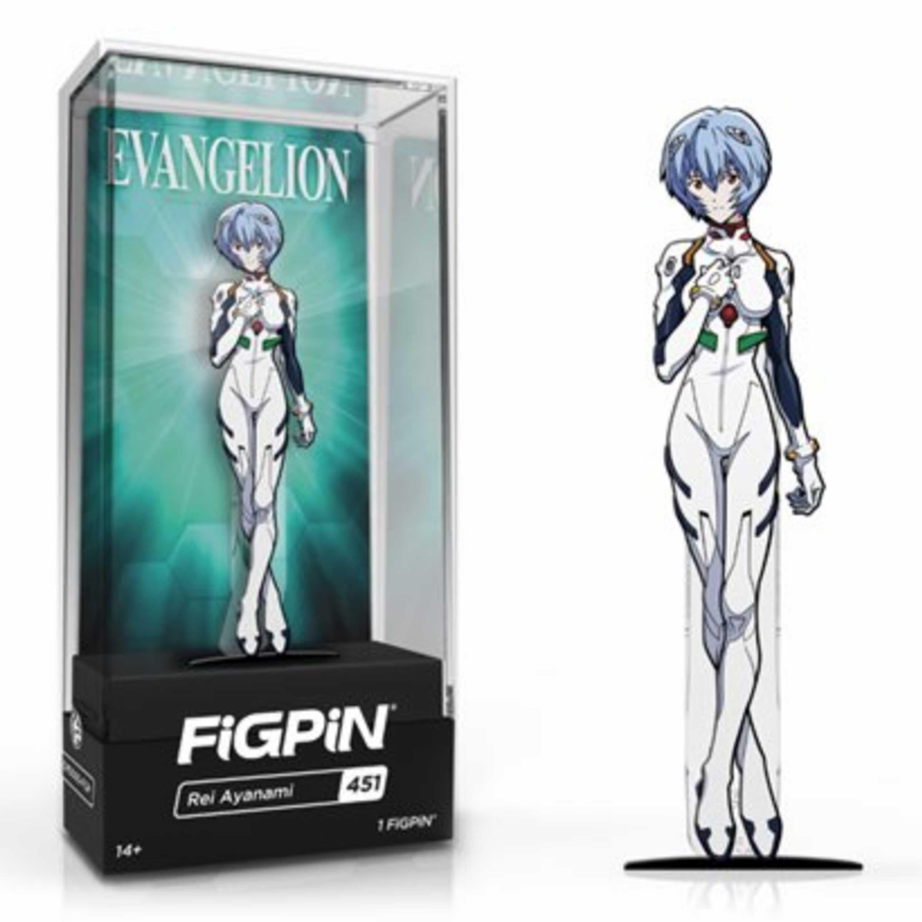 Neon Genesis Evangelion Rei Ayanami FiGPiN #451 |Classic Enamel Pin - BUCKET POPCORN